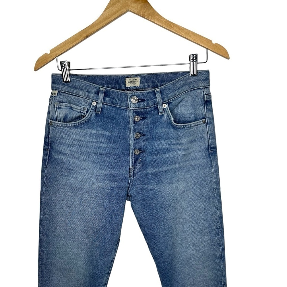 Citizens of Humanity Skyla Mid Rise Cigarette Jeans Caravan Wash Women’s Size 26 - Picture 3 of 13